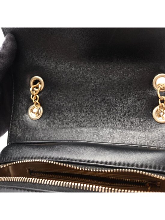 Chanel Backpack Quilted Square Chain Black Lambskin main image 7